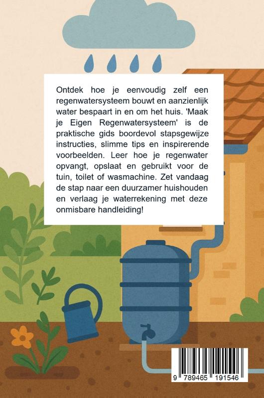 Achterkant van Maak je Eigen Regenwatersysteem