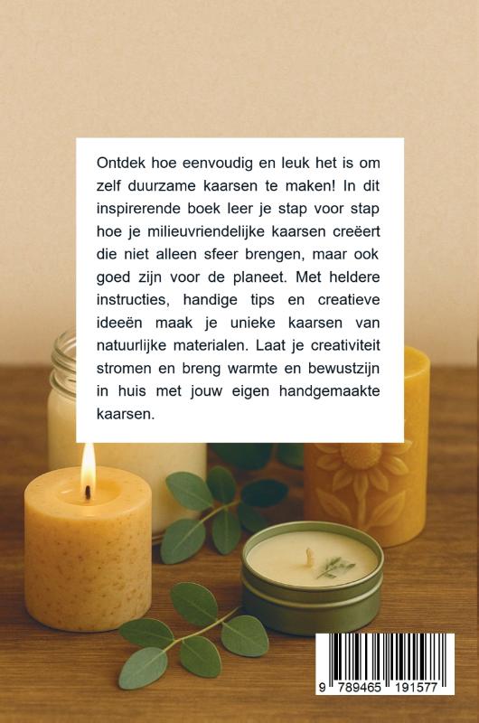 Achterkant van Zelf Duurzame Kaarsen Maken