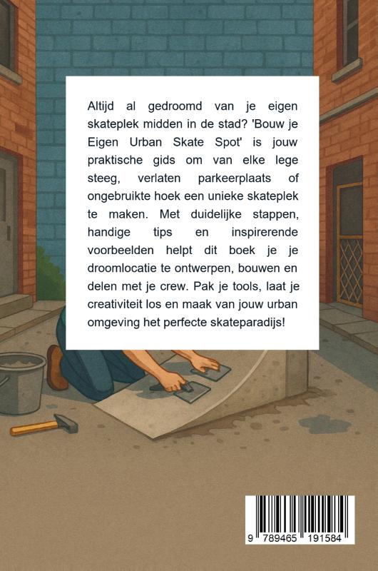 Achterkant van Bouw je Eigen Urban Skate Spot