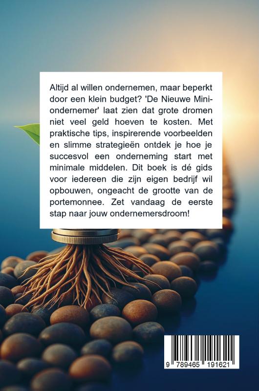 Achterkant van De Nieuwe Mini-ondernemer: Starten met Weinig Budget