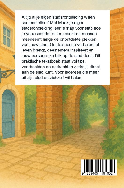 Achterkant van Maak je eigen stadsrondleiding