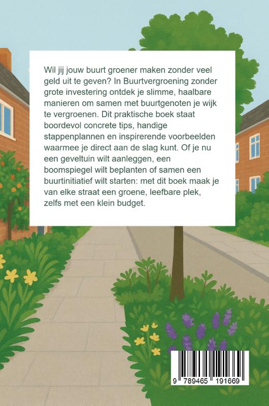 Achterkant van Buurtvergroening zonder grote investering