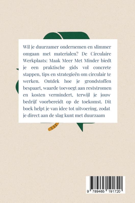 Achterkant van De Circulaire Werkplaats: Maak Meer Met Minder