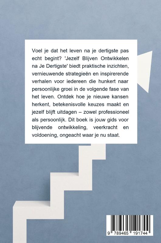 Achterkant van Jezelf Blijven Ontwikkelen na Je Dertigste