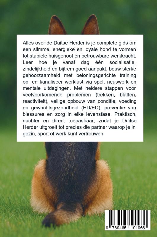 Achterkant van Alles over de Duitse Herder