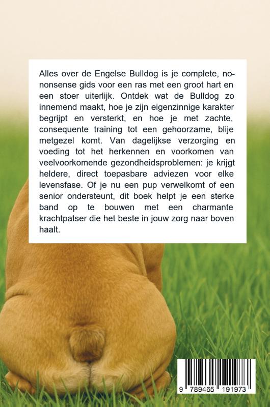 Achterkant van Alles over de Engelse Bulldog