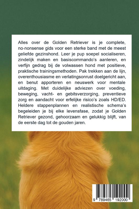 Achterkant van Alles over de Golden Retriever
