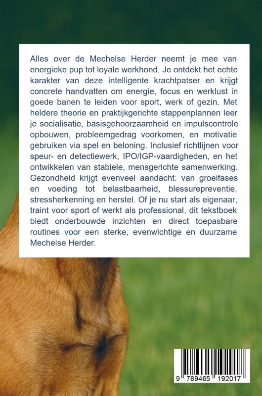Achterkant van Alles over de Mechelse Herder