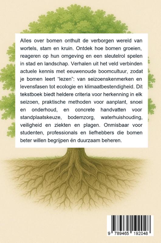 Achterkant van Alles over bomen