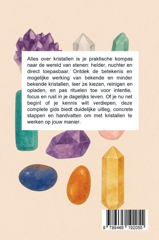 Achterkant van Alles over kristallen