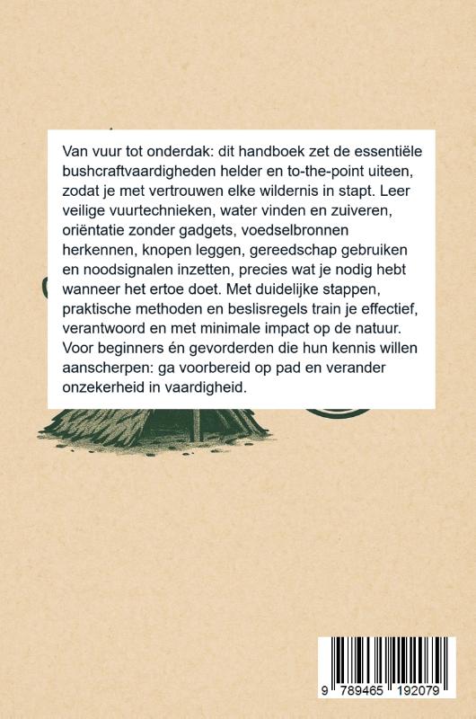 Achterkant van Het Bushcraft Handboek: Overleven als een Pro