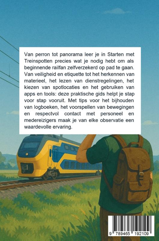 Achterkant van Starten met Treinspotten