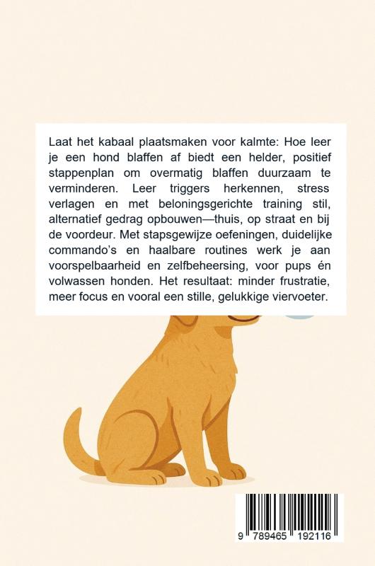 Achterkant van Hoe leer je een hond blaffen af