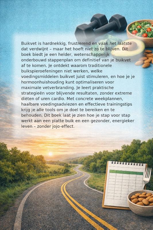 Achterkant van Hoe kom ik van mijn buikvet af