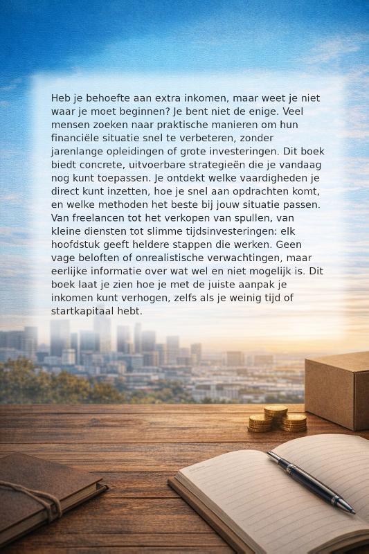 Achterkant van Hoe kan ik snel geld verdienen​