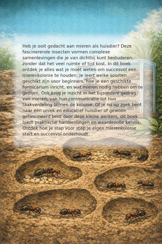 Achterkant van Mieren Houden als Huisdier