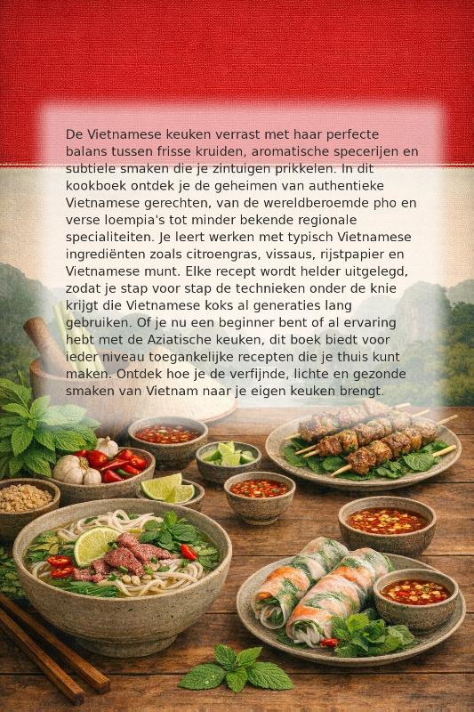 Achterkant van Vietnamees Kookboek