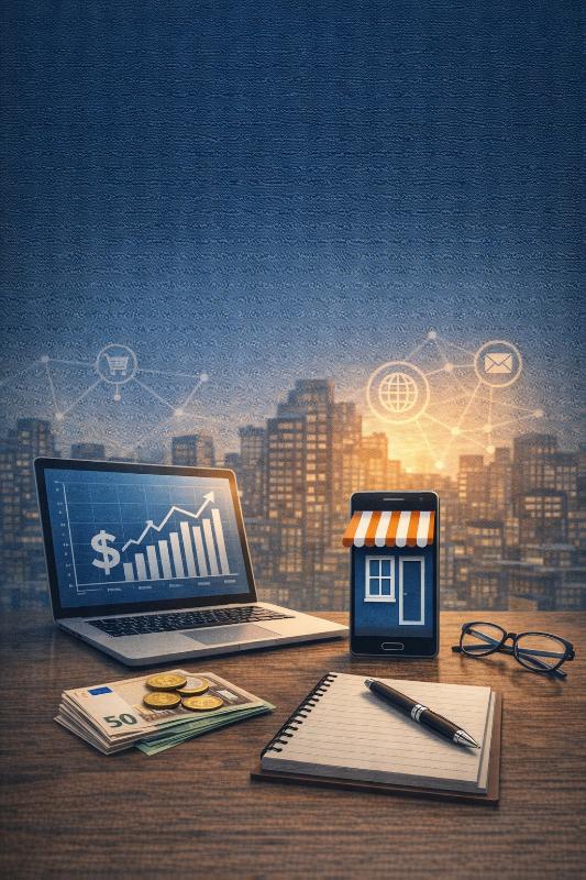 Achterkant van Hoe verdien ik geld online