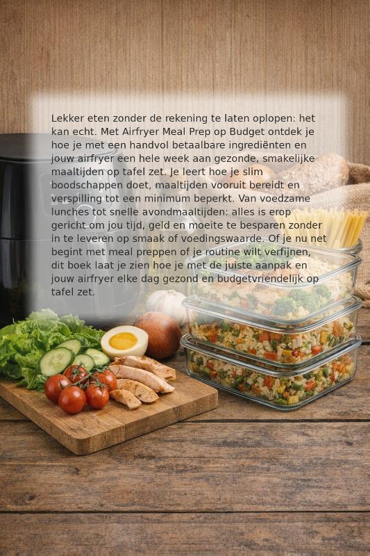 Achterkant van Airfryer Meal Prep op Budget