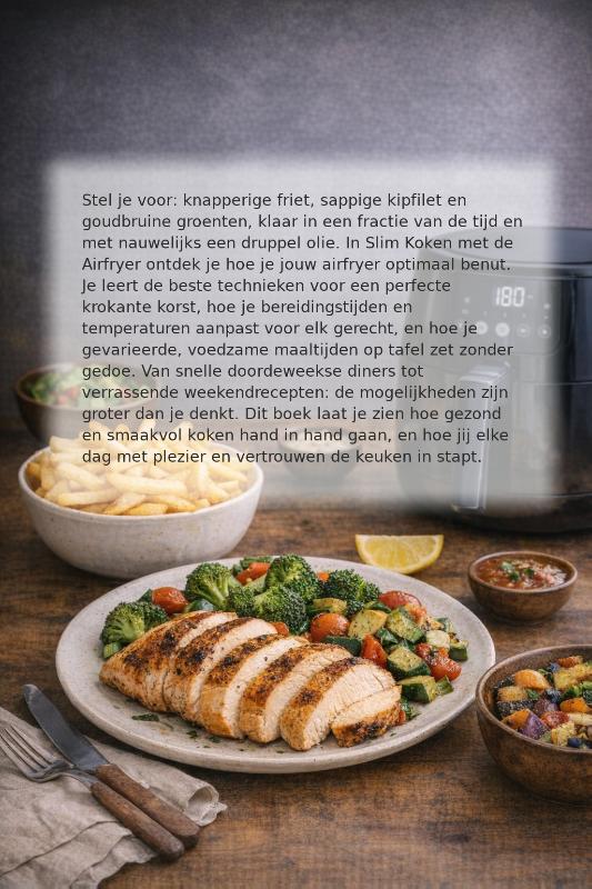 Achterkant van Slim Koken met de Airfryer