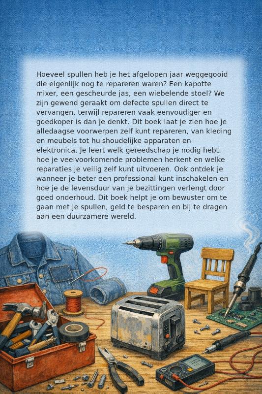 Achterkant van Repareren in plaats van weggooien