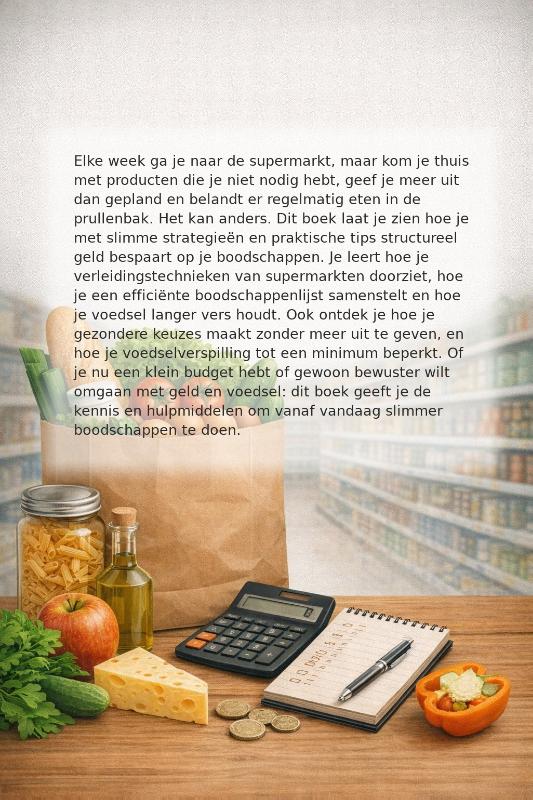 Achterkant van Slim Boodschappen Doen