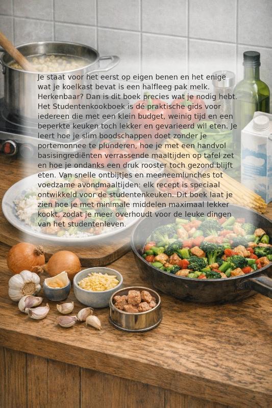 Achterkant van Het Studentenkookboek