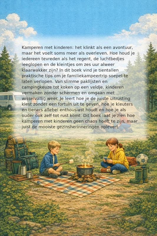 Achterkant van Slim Kamperen met Kinderen