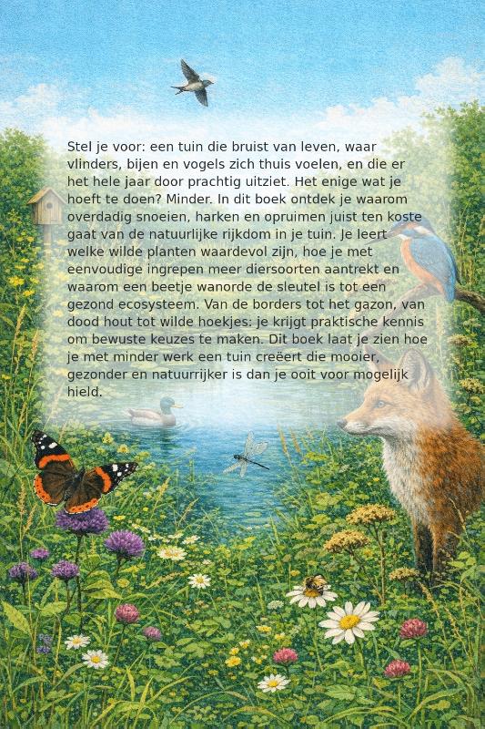 Achterkant van Minder Snoeien, Meer Natuur