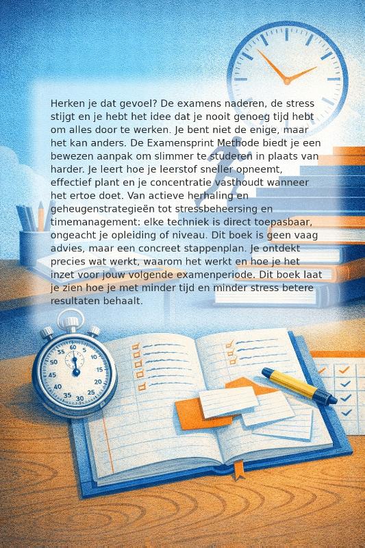 Achterkant van De Examensprint Methode