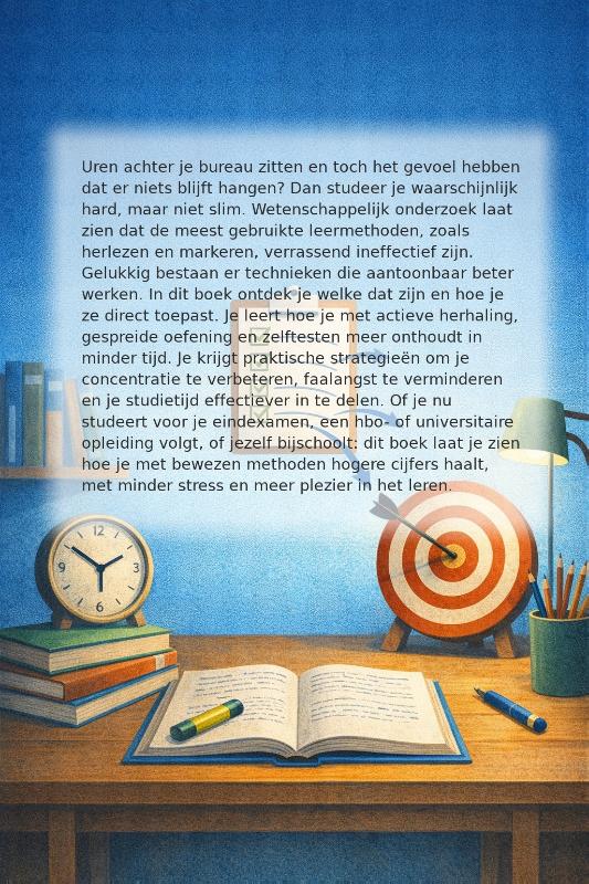 Achterkant van Slimmer Studeren, Beter Scoren