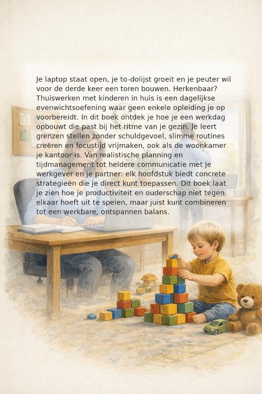 Achterkant van Werken Thuis met Kinderen Erbij