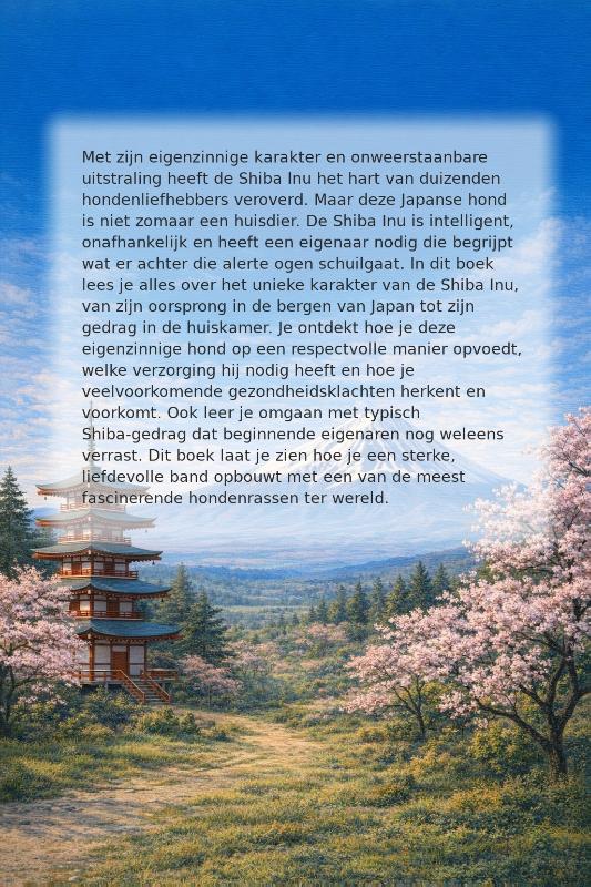 Achterkant van Alles over de Shiba Inu