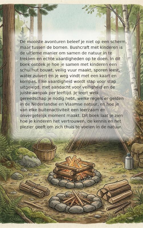 Achterkant van Bushcraft met Kinderen