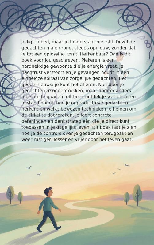 Achterkant van Het Piekeren Voorbij