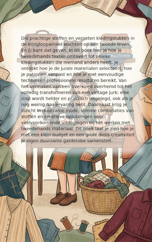 Achterkant van Kleding Maken uit Kringloopvondsten