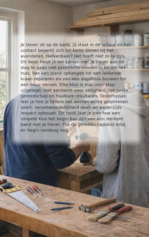 Achterkant van Klussen met je tiener