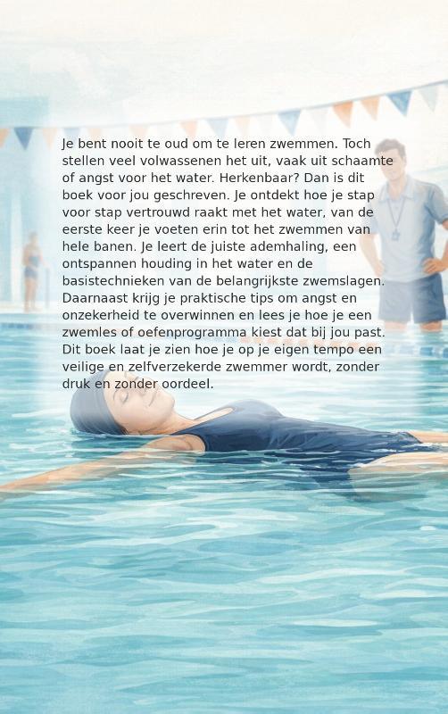 Achterkant van Zwemmen als volwassene leren