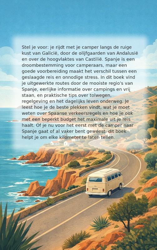 Achterkant van Met de camper door spanje