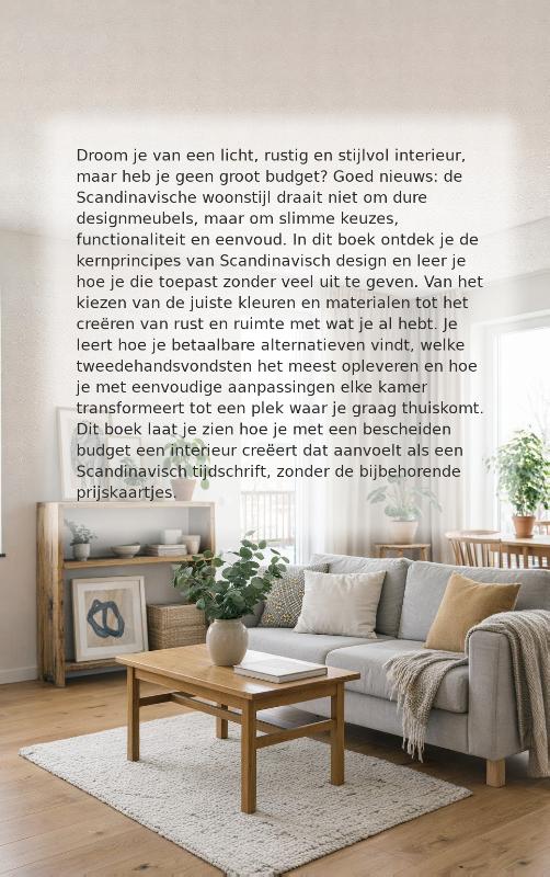 Achterkant van Scandinavisch inrichten op budget