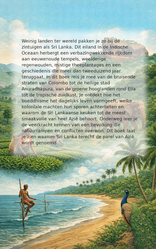 Achterkant van Sri lanka van noord tot zuid