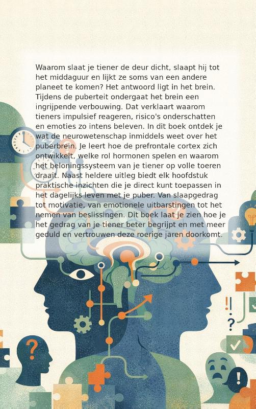 Achterkant van Het puberbrein uitgelegd