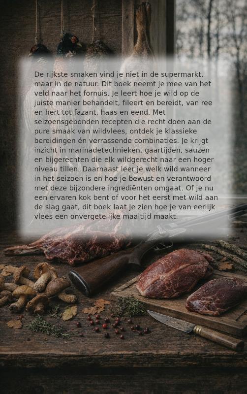 Achterkant van Koken met wild