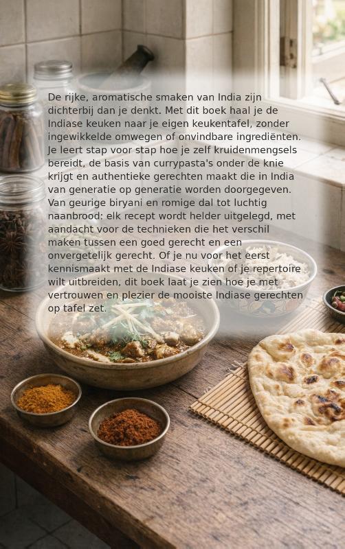 Achterkant van Indiase smaken voor thuis