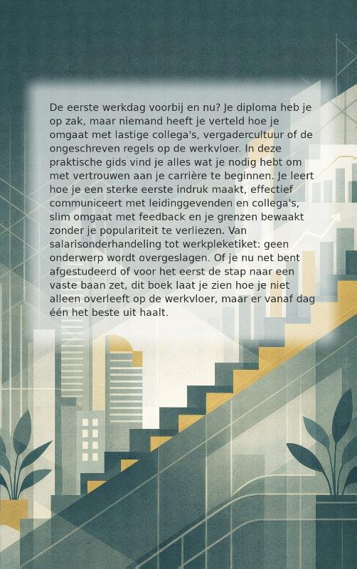 Achterkant van Je eerste baan overleven