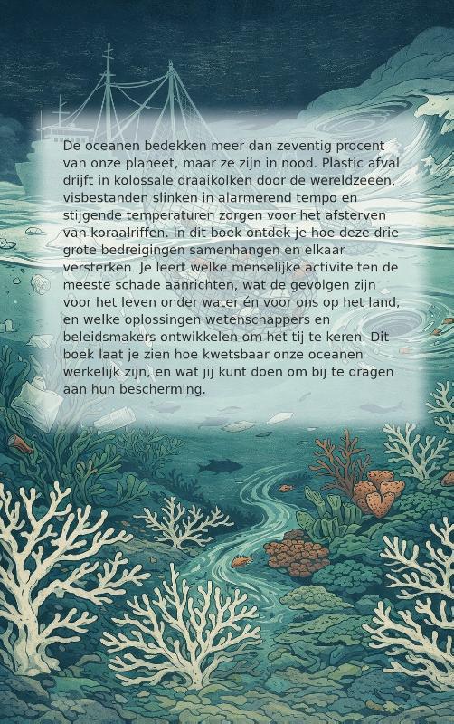 Achterkant van Oceanen in gevaar