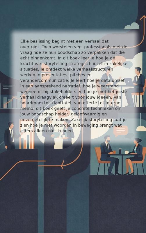 Achterkant van Zakelijk storytelling