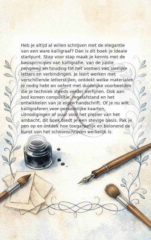 Achterkant van Kalligrafie voor beginners
