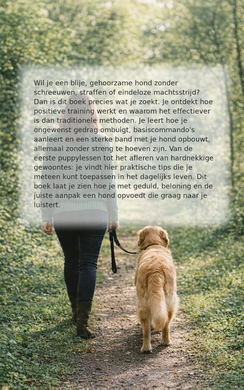 Achterkant van Je hond trainen zonder streng te zijn