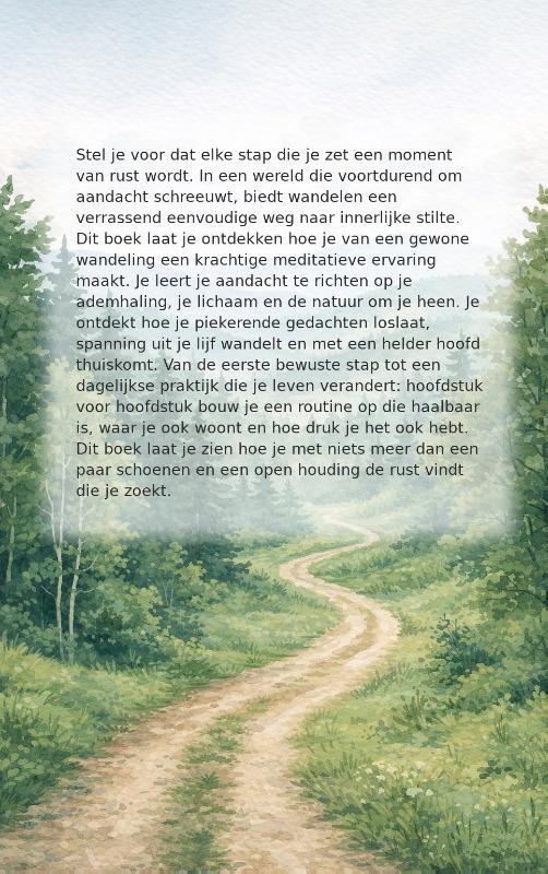 Achterkant van Wandelen als meditatie